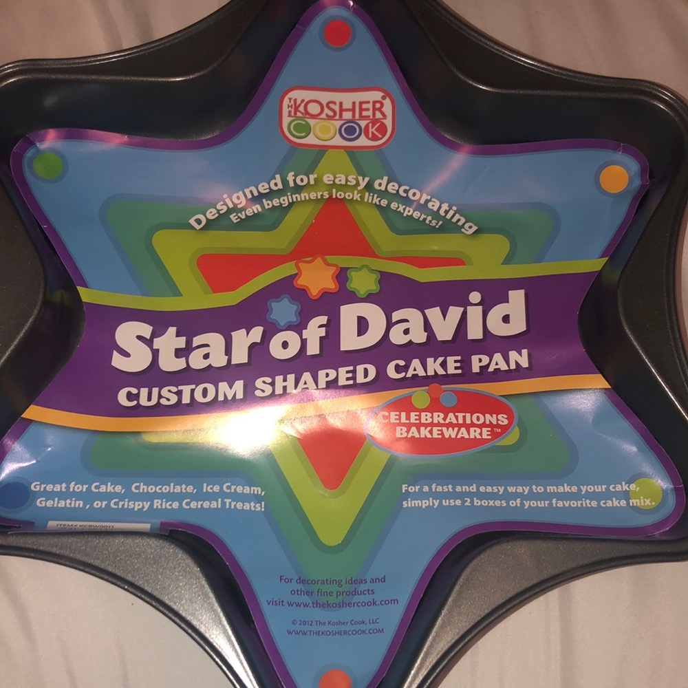 Star of David cake pan
